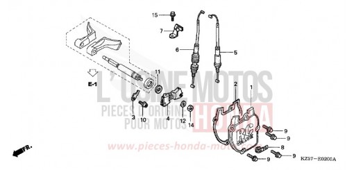 VOLET SOUPAPE (CR250R2-4) CR250R3 de 2003